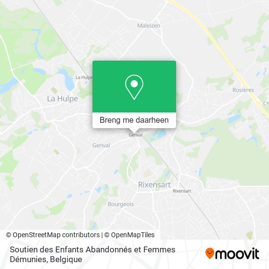 Soutien des Enfants Abandonnés et Femmes Démunies kaart