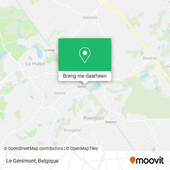 Le Génimont kaart