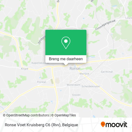Ronse Voet Kruisberg C6 (Rvv) kaart