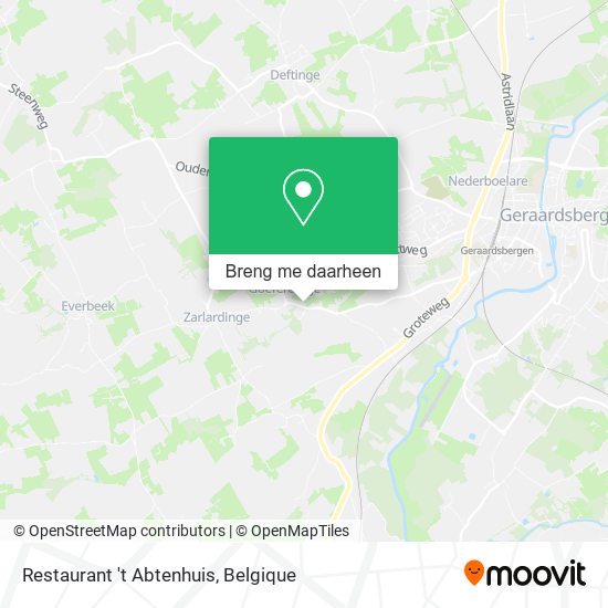 Restaurant 't Abtenhuis kaart