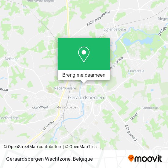 Geraardsbergen Wachtzone kaart