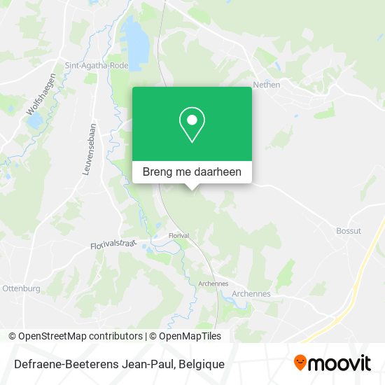 Defraene-Beeterens Jean-Paul kaart