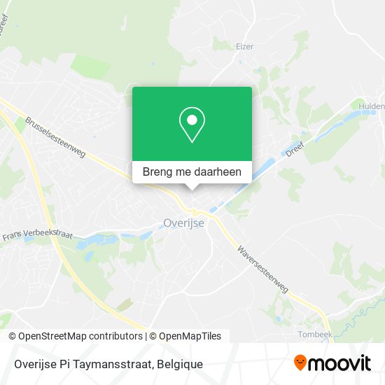 Overijse Pi Taymansstraat kaart