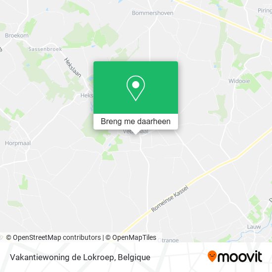 Vakantiewoning de Lokroep kaart