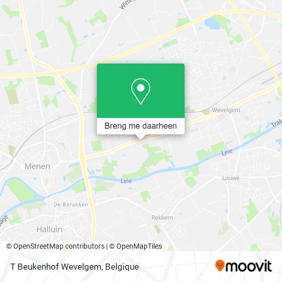 T Beukenhof Wevelgem kaart