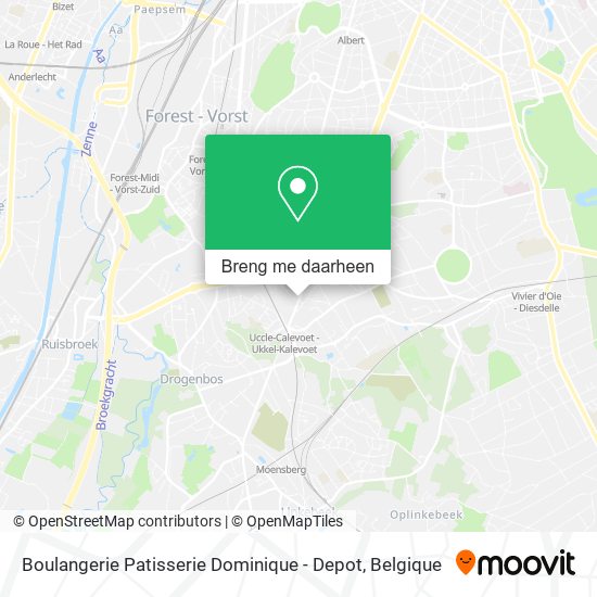 Boulangerie Patisserie Dominique - Depot kaart