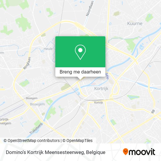 Domino's Kortrijk Meensesteenweg kaart