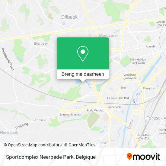 Sportcomplex Neerpede Park kaart