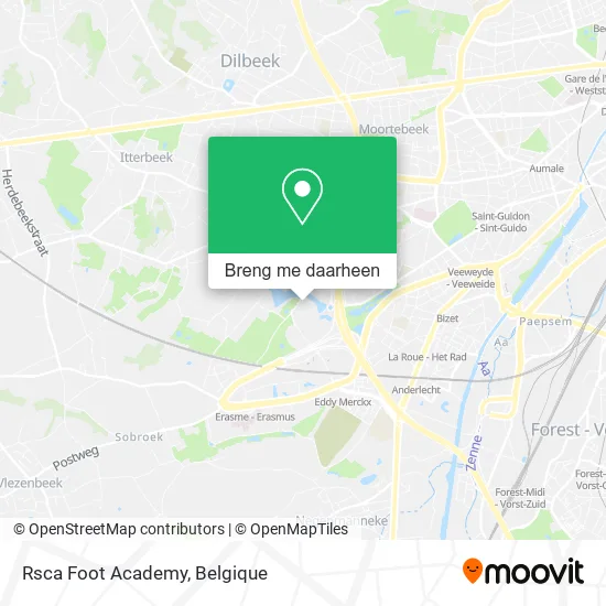 Rsca Foot Academy kaart