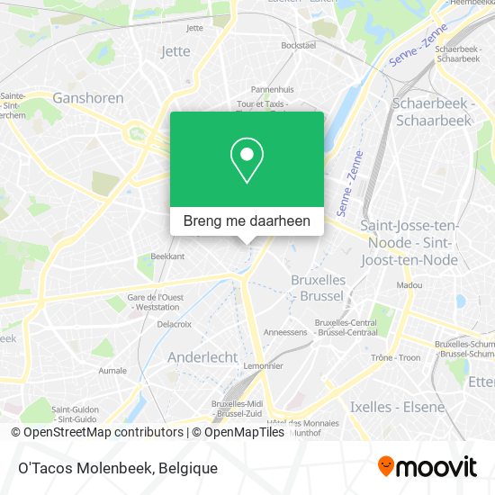 O'Tacos Molenbeek kaart