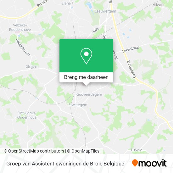 Groep van Assistentiewoningen de Bron kaart