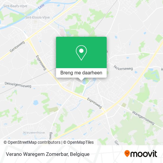 Verano Waregem Zomerbar kaart