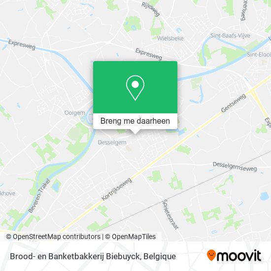 Brood- en Banketbakkerij Biebuyck kaart