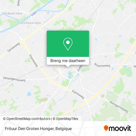 Frituur Den Groten Honger kaart