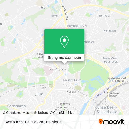 Restaurant Delizia Sprl kaart