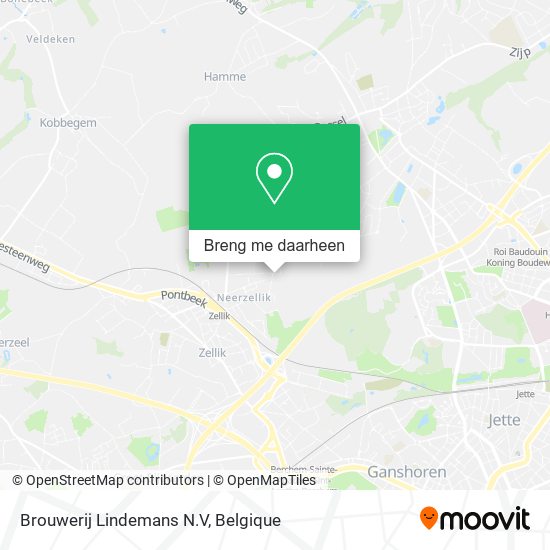 Brouwerij Lindemans N.V kaart