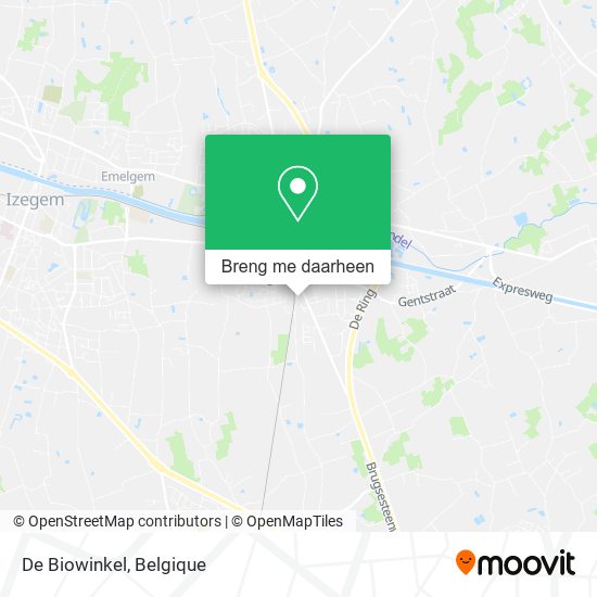 De Biowinkel kaart