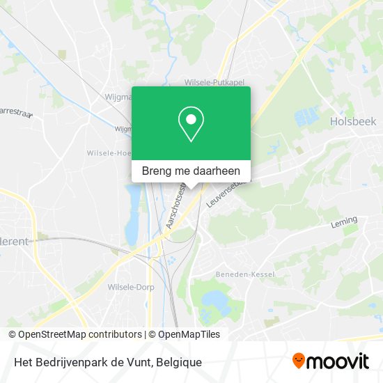 Het Bedrijvenpark de Vunt kaart