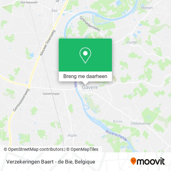 Verzekeringen Baert - de Bie kaart