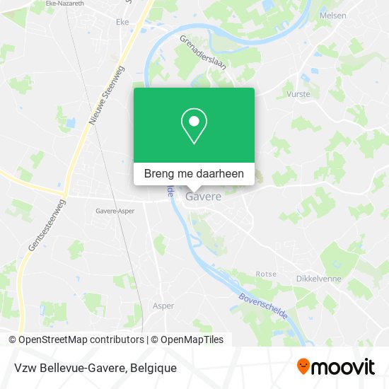 Vzw Bellevue-Gavere kaart