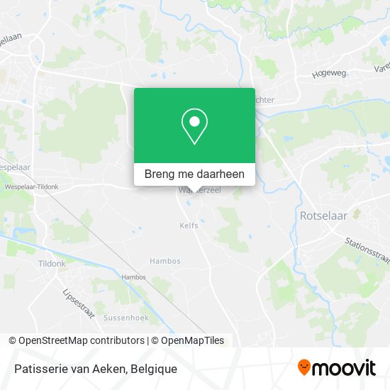 Patisserie van Aeken kaart