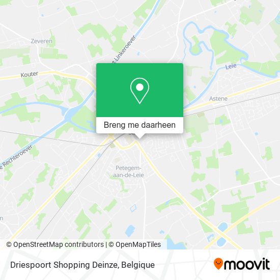 Driespoort Shopping Deinze kaart