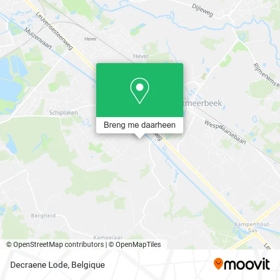 Decraene Lode kaart