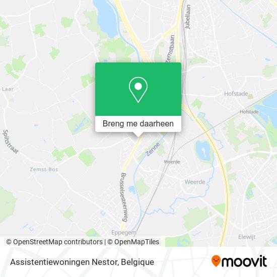 Assistentiewoningen Nestor kaart