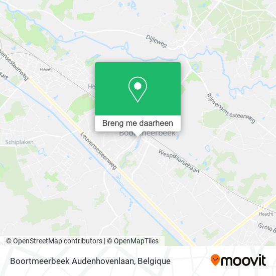Boortmeerbeek Audenhovenlaan kaart