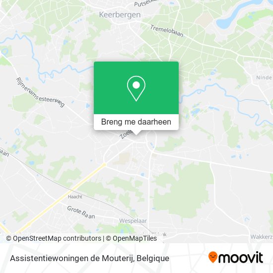 Assistentiewoningen de Mouterij kaart