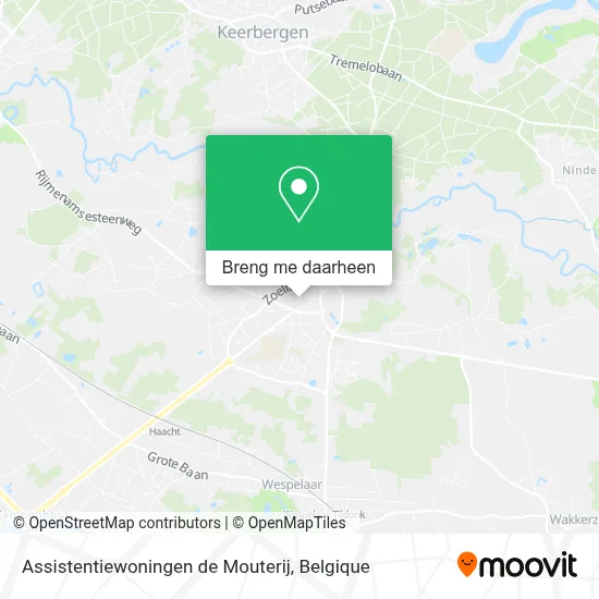 Assistentiewoningen de Mouterij kaart