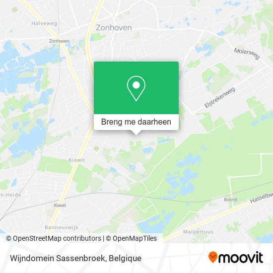 Wijndomein Sassenbroek kaart