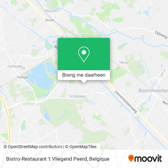 Bistro-Restaurant 't Vliegend Peerd kaart