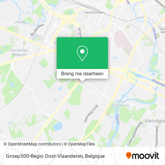 Groep300-Regio Oost-Vlaanderen kaart