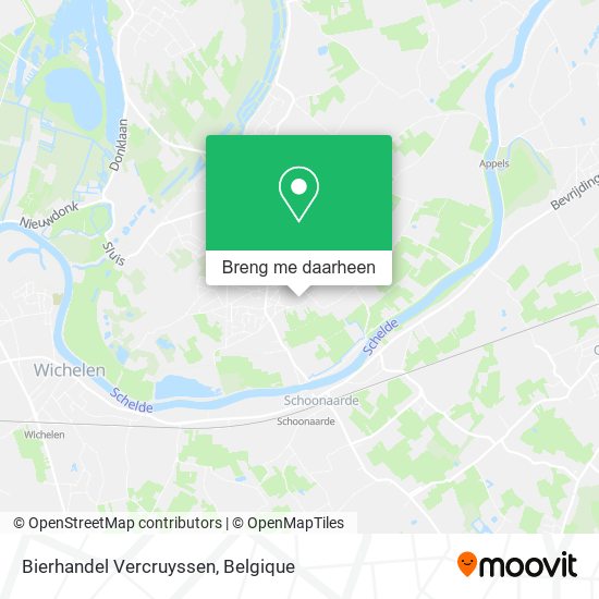 Bierhandel Vercruyssen kaart