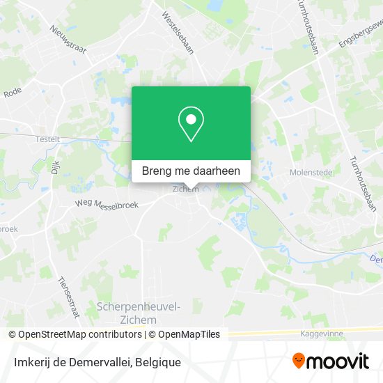 Imkerij de Demervallei kaart