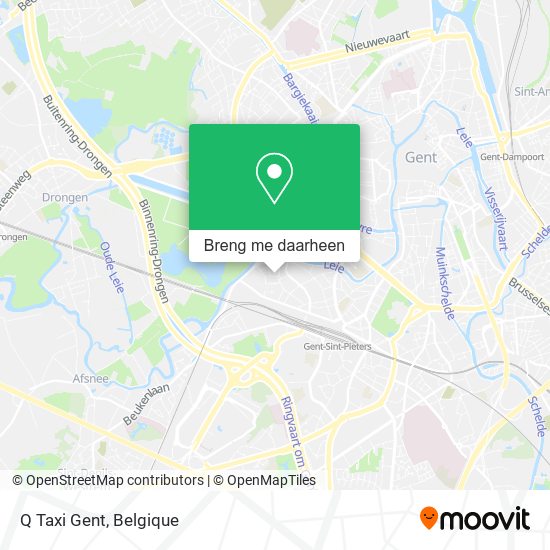 Q Taxi Gent kaart