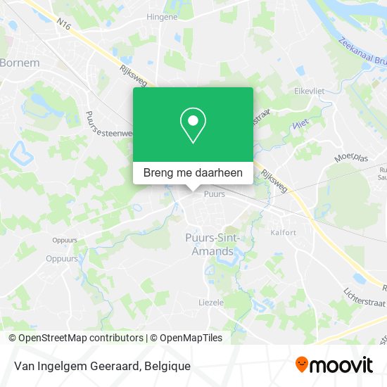 Van Ingelgem Geeraard kaart