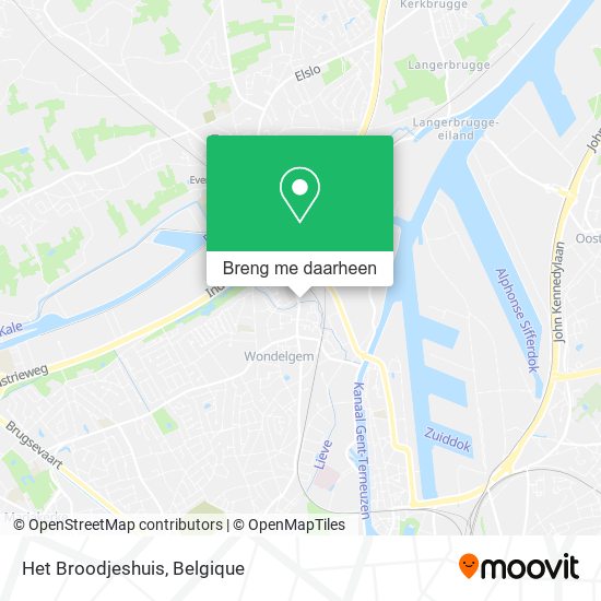 Het Broodjeshuis kaart