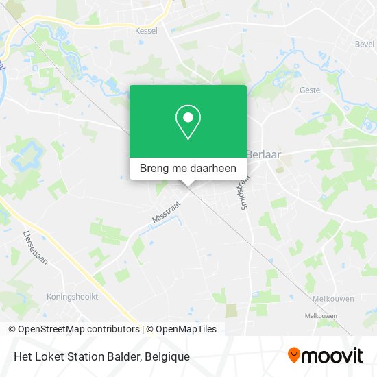 Het Loket Station Balder kaart