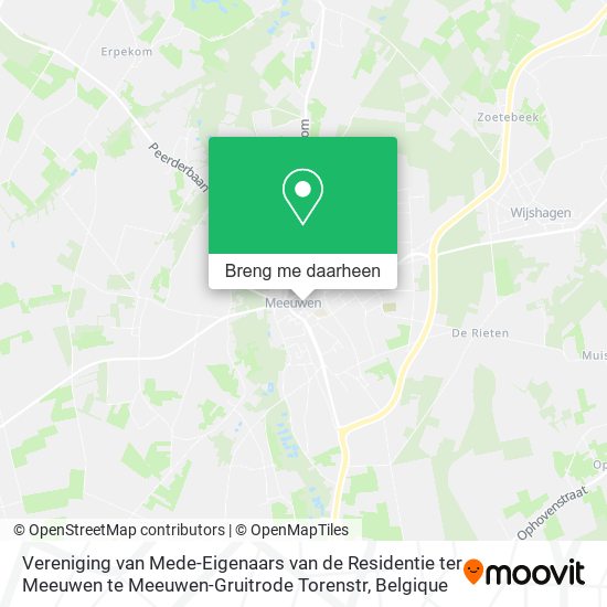 Vereniging van Mede-Eigenaars van de Residentie ter Meeuwen te Meeuwen-Gruitrode Torenstr kaart