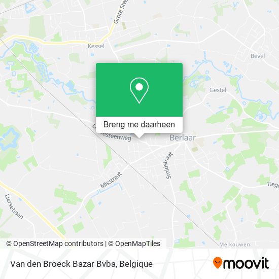 Van den Broeck Bazar Bvba kaart