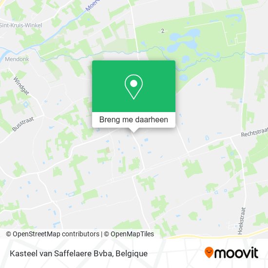 Kasteel van Saffelaere Bvba kaart