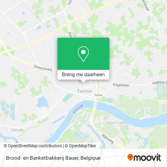 Brood- en Banketbakkerij Bauer kaart