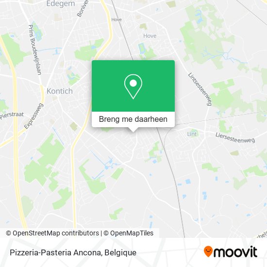 Pizzeria-Pasteria Ancona kaart