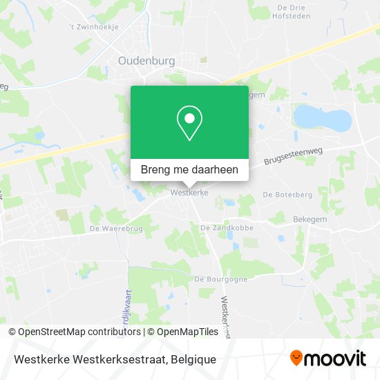 Westkerke Westkerksestraat kaart