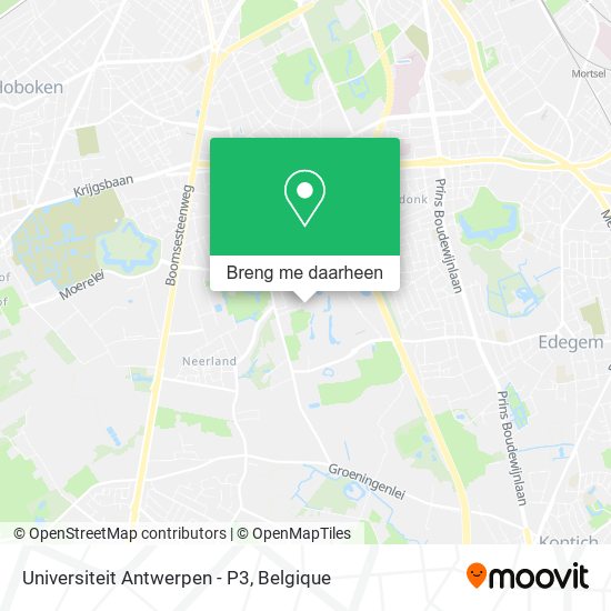 Universiteit Antwerpen - P3 kaart