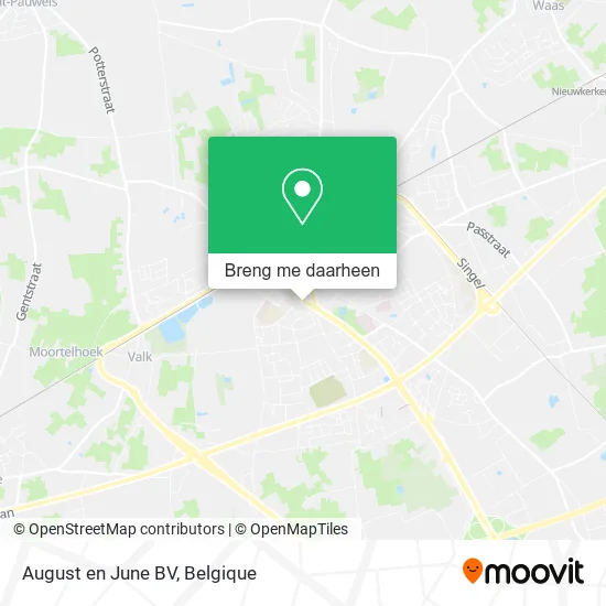 August en June BV kaart