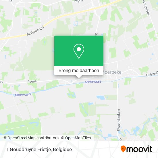T Goudbruyne Frietje kaart