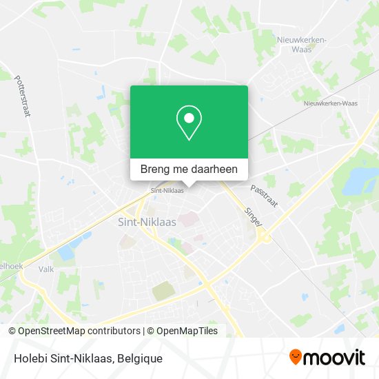 Holebi Sint-Niklaas kaart